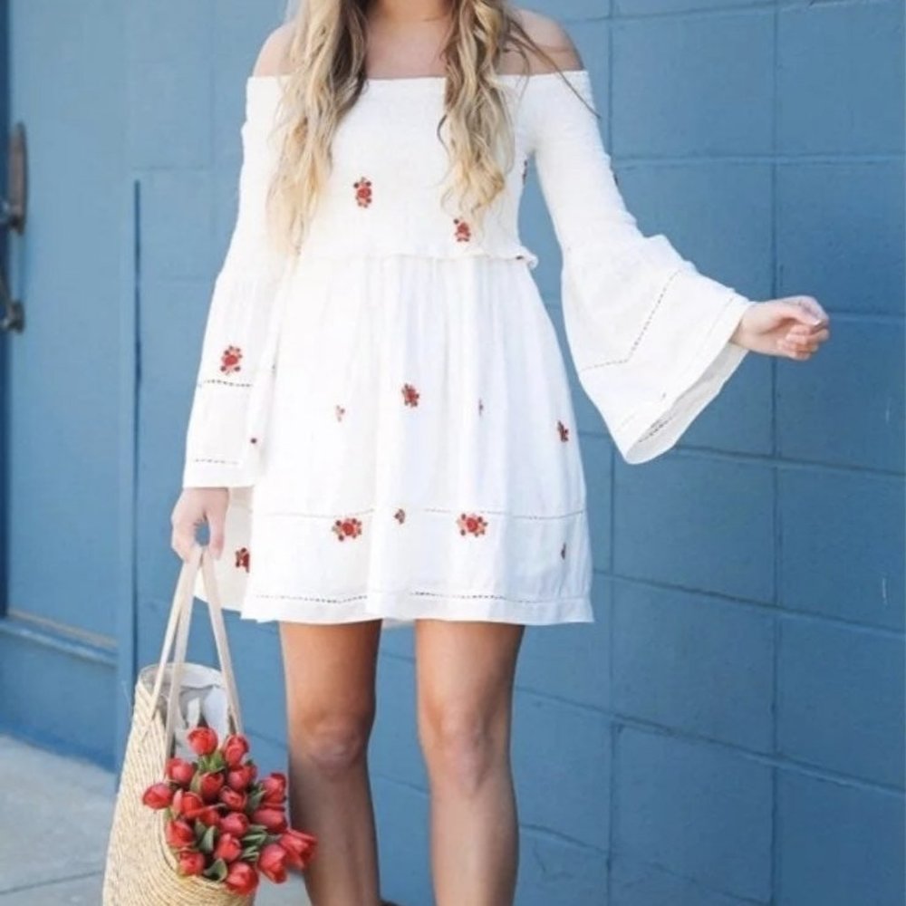 Free People Counting Daisies Mini Dress